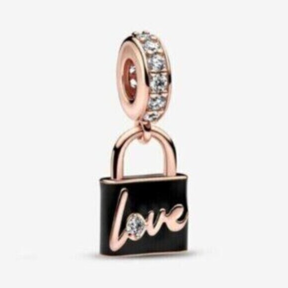 PANDORA Two-tone Mom Dangle Charm - Picture 1 of 3
